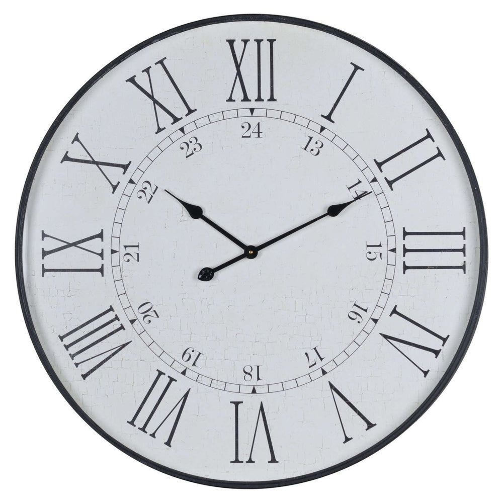 Large Embossed Station Clock -