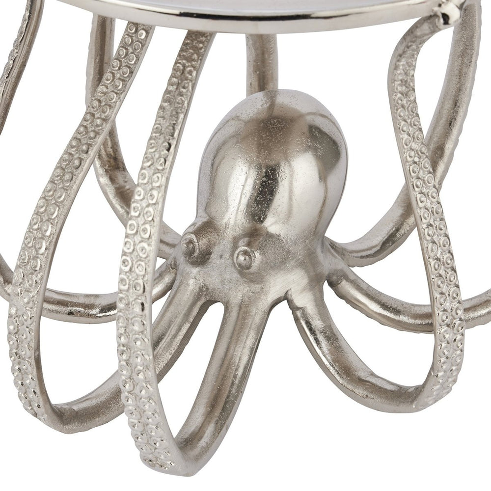 
                      
                        Large Silver Octopus Cake Stand Cloche -
                      
                    