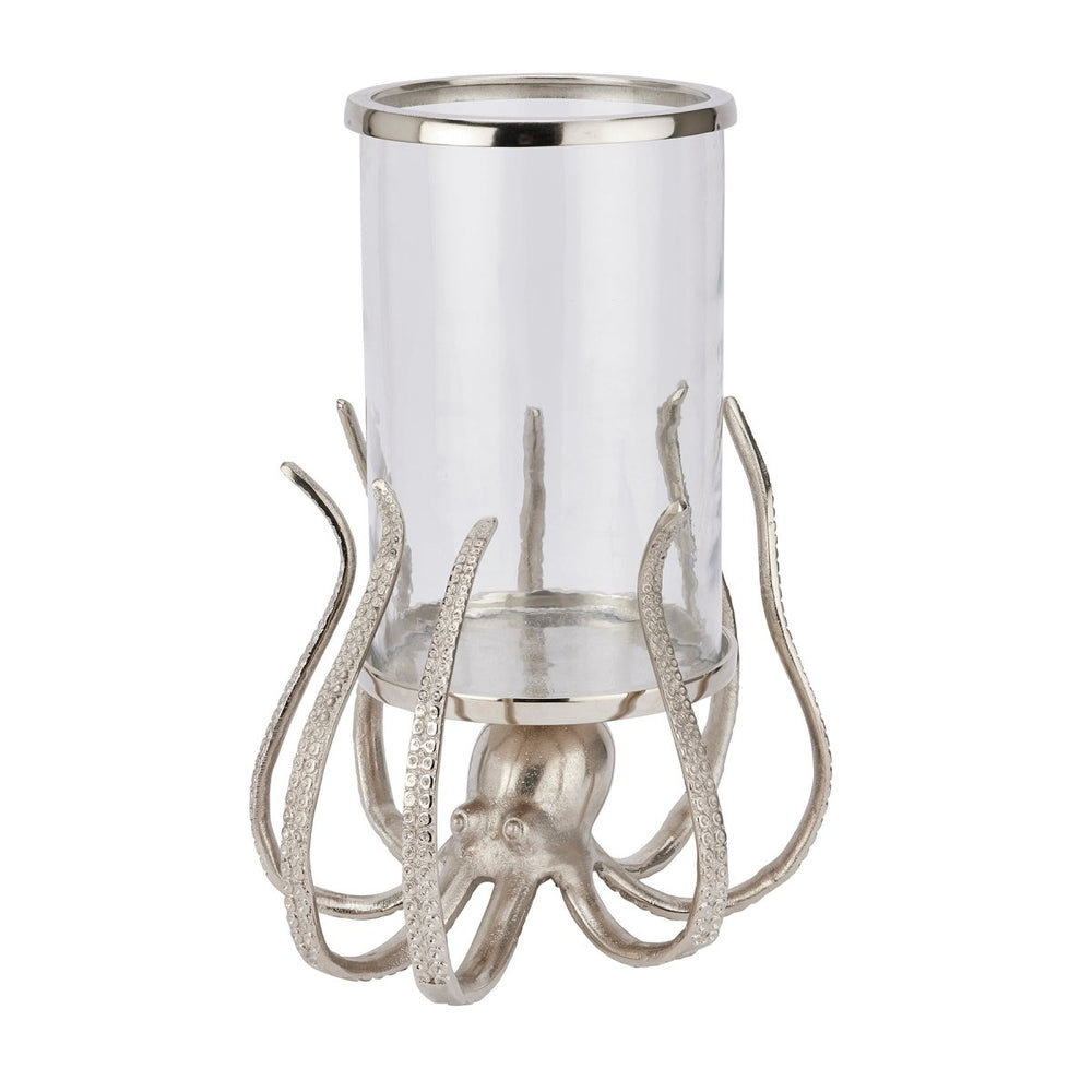 
                      
                        Large Silver Octopus Candle Hurricane Lantern -
                      
                    