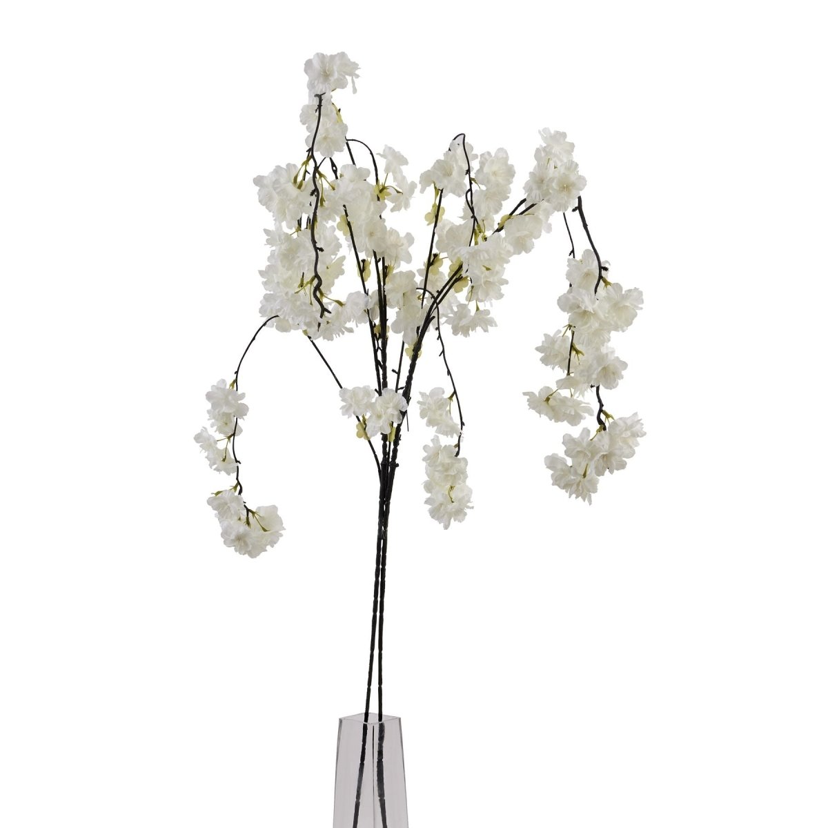 Large White Cherry Blossom Stem - Home Accents