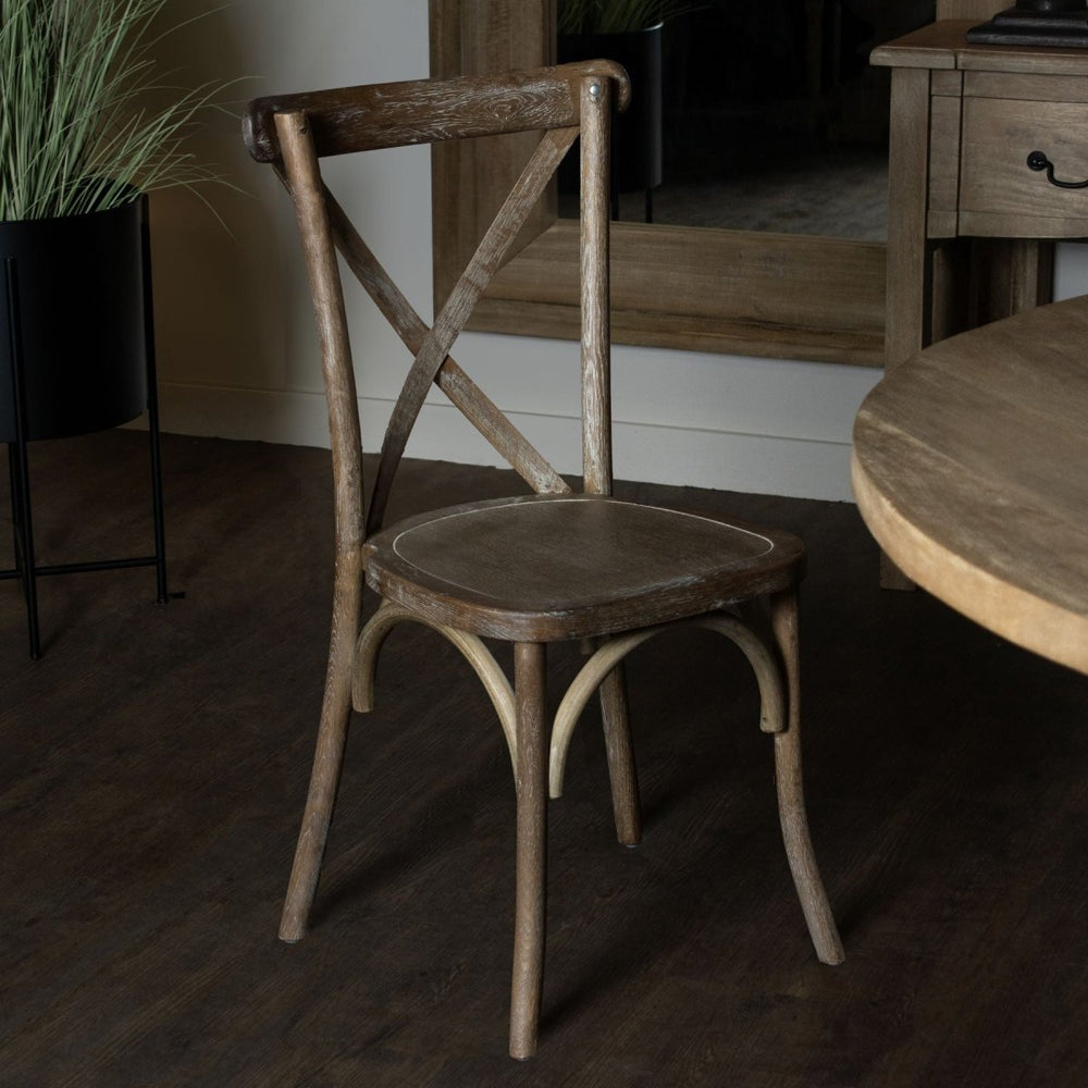 
                      
                        Light Oak Cross Back Dining Chair - Furniture
                      
                    