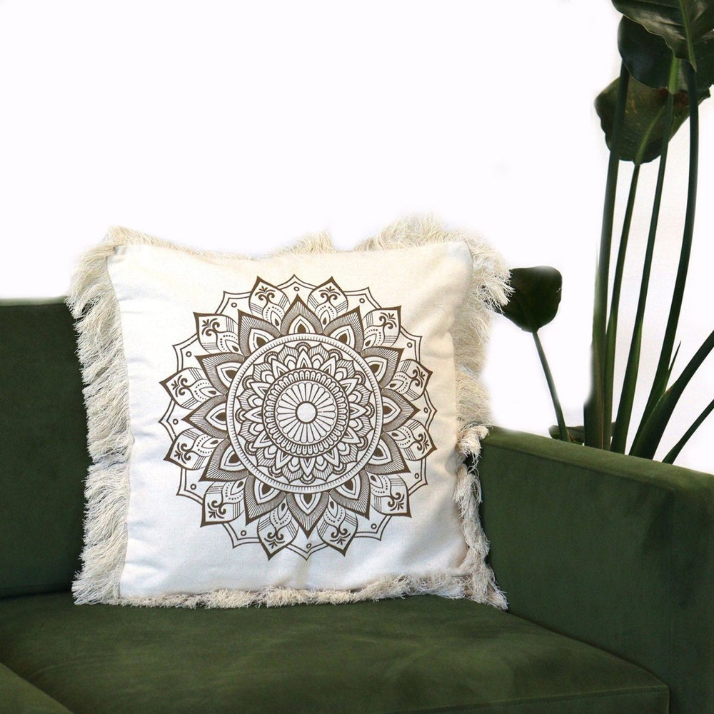 
                      
                        Lotus Mandala Cushion Cover -
                      
                    