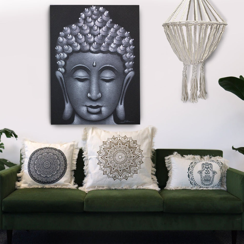 
                      
                        Lotus Mandala Cushion Cover -
                      
                    