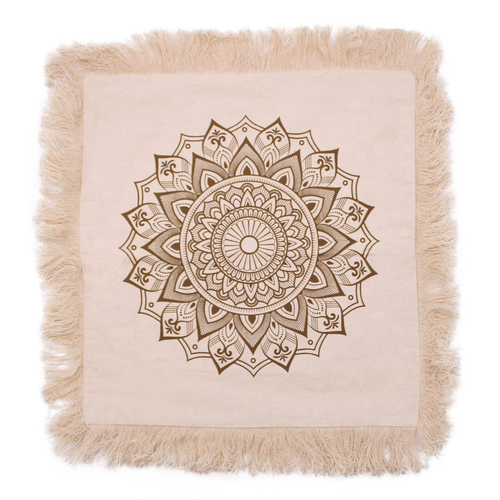 
                      
                        Lotus Mandala Cushion Cover -
                      
                    