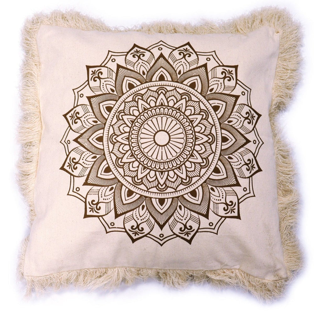 
                      
                        Lotus Mandala Cushion Cover -
                      
                    