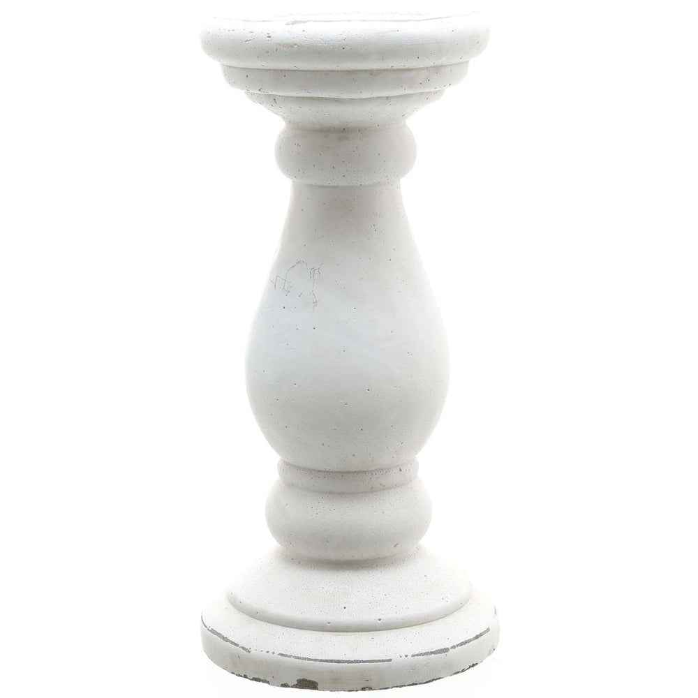 
                      
                        Matt White Ceramic Candle Holder - Large - Home Accents
                      
                    