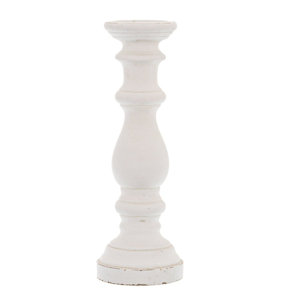 
                      
                        Matt White Large Ceramic Column Candle Holder - Home Accents
                      
                    