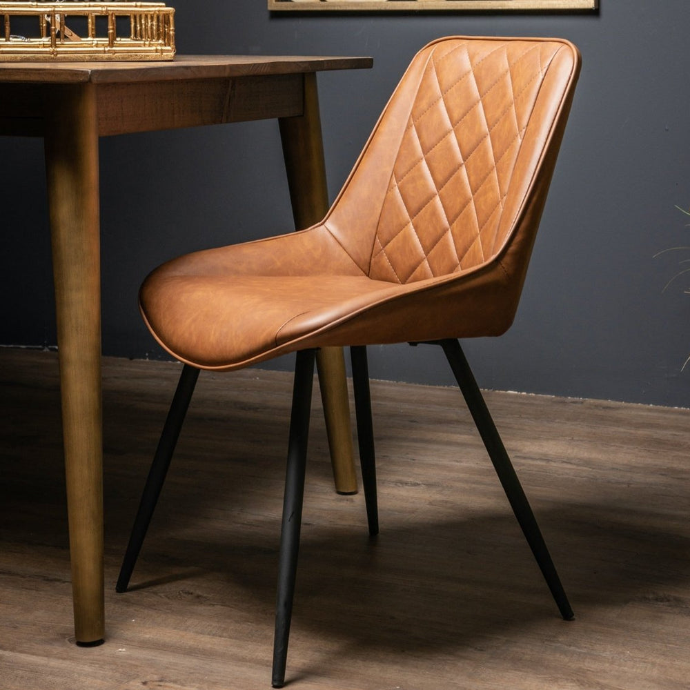 Oslo Tan Dining Chair - Furniture