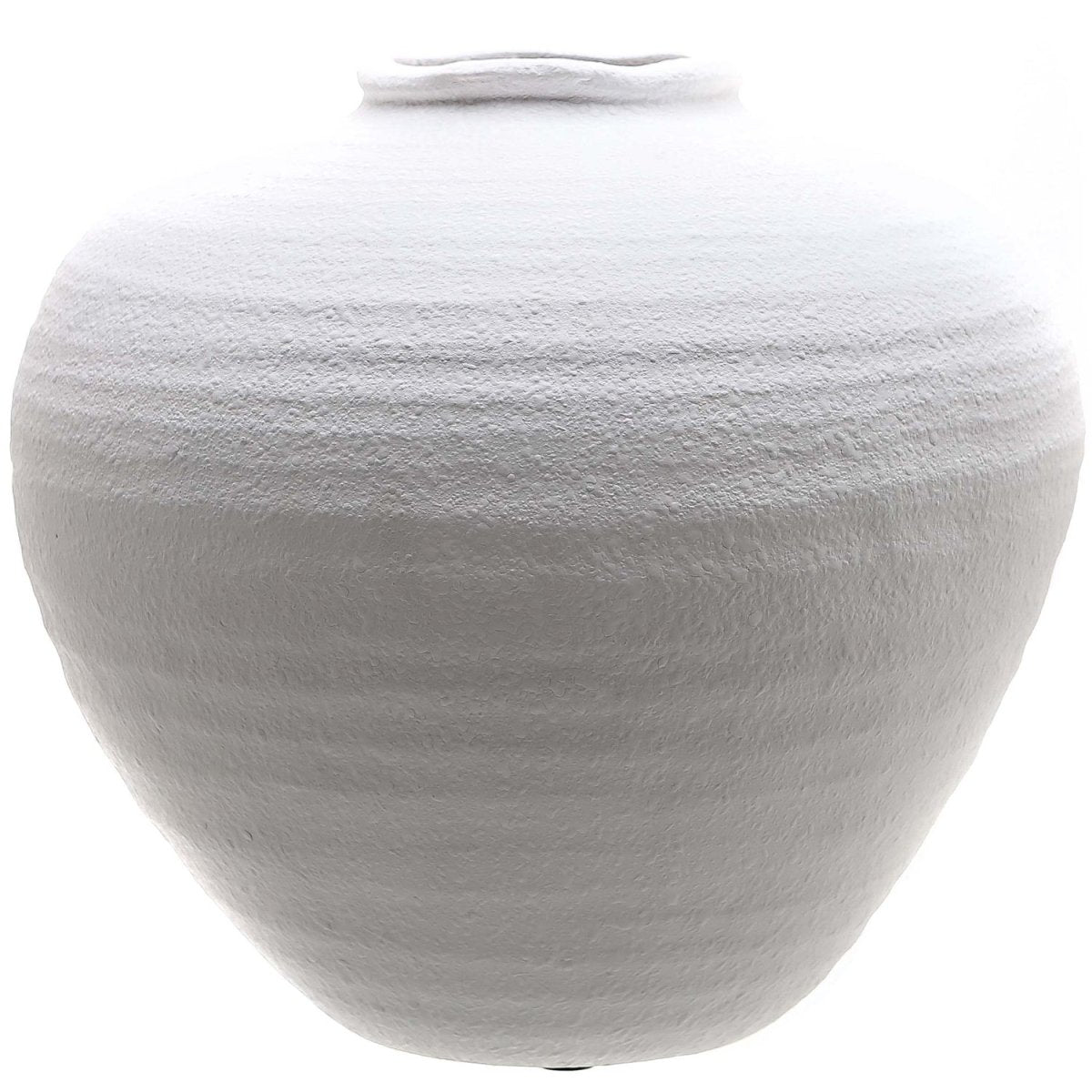 Regola Matt White Ceramic Vase - Home Accents