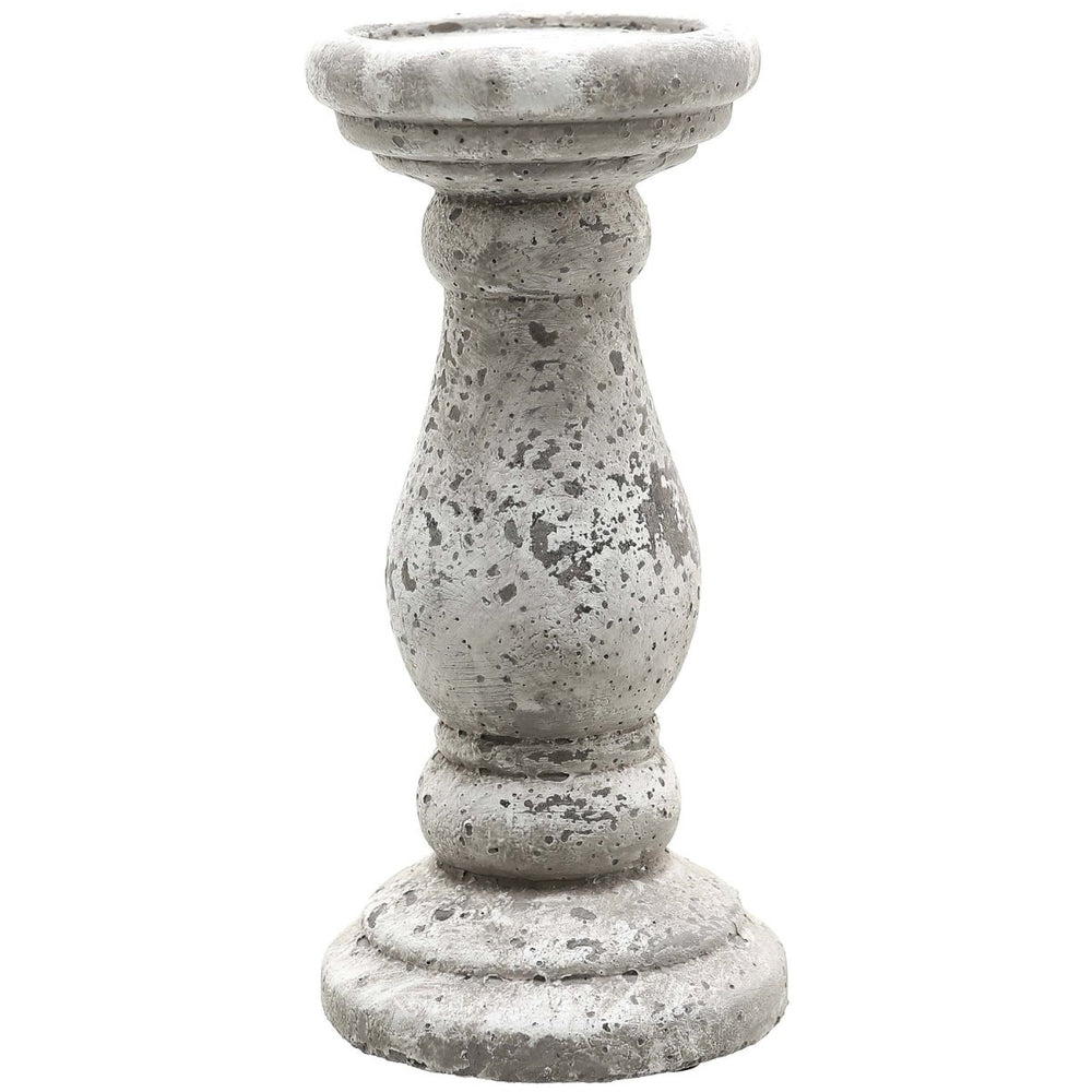 Small Stone Ceramic Candle Holder - Home Accents