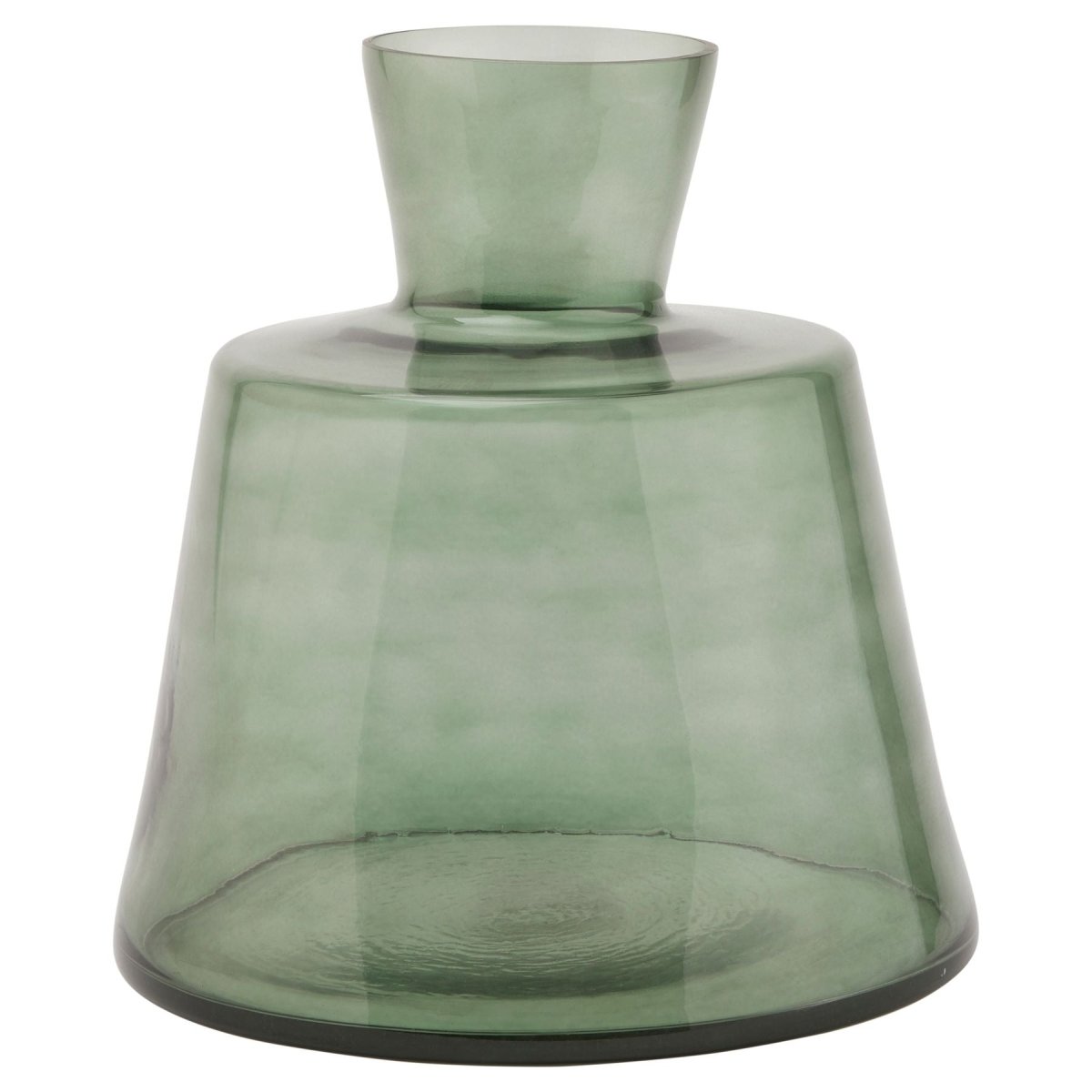 Smoked Sage Glass Large Ellipse Vase - Home Accents