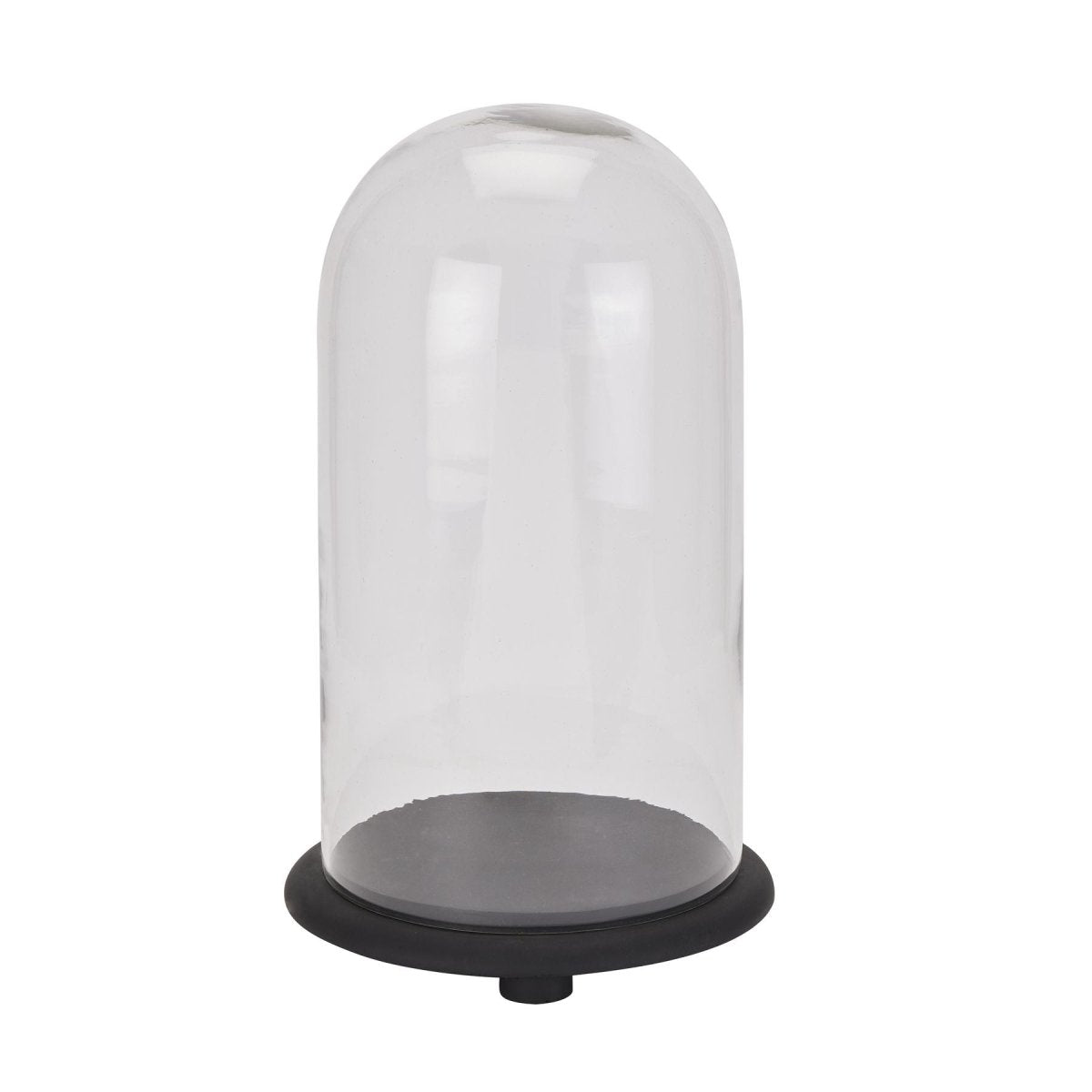 Tall Black Dome Cloche -