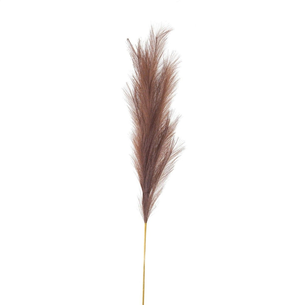 Taupe Large Faux Pampas Grass Stem -